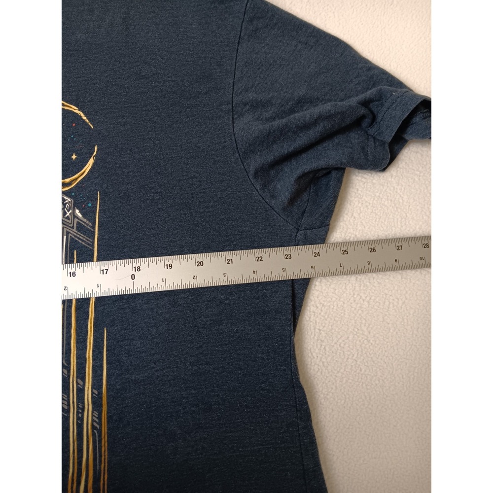 Into The AM Undead King Skeleton Throne Graphic Tee Navy Blue Mens 2XL - Picture 4 of 6